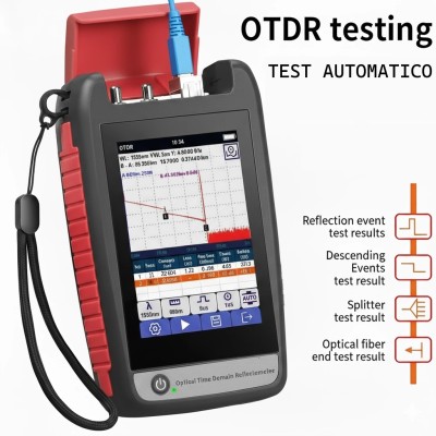 Otdr Power Meter  Fibra Óptica Shinho X-350 Touch 4 En 1 Ftth 1310/1550nm
